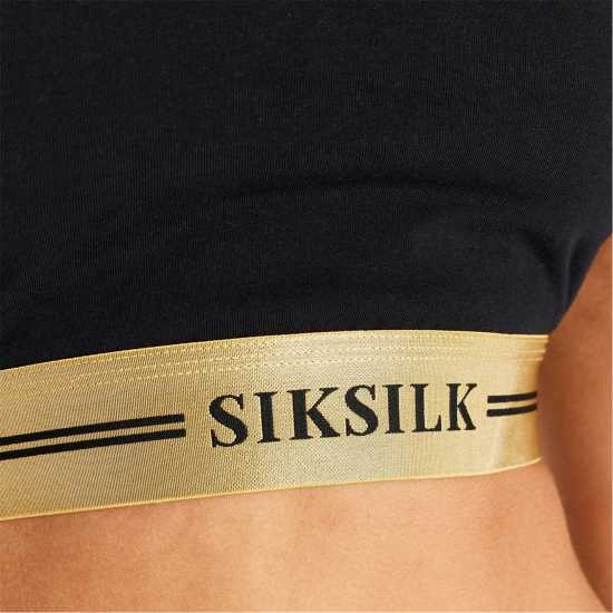 Дамско бельо Siksilk Ribbed Bralette Womens Черно Siksilk Ribbed Bralette Womens Черно Дамско бельо