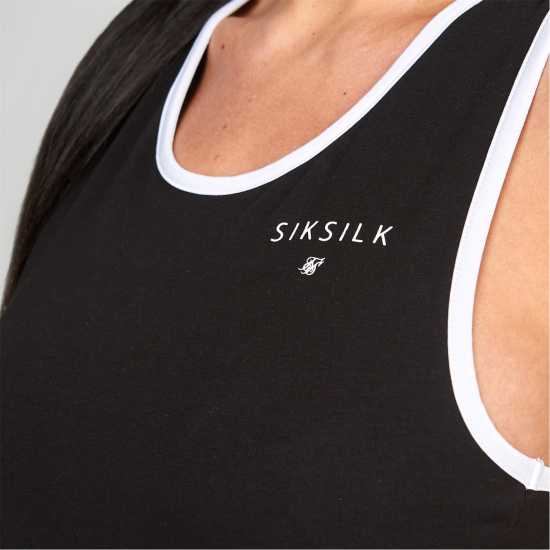 Дамско бельо Siksilk Ribbed Bralette Womens Черно Siksilk Ribbed Bralette Womens Черно Дамско бельо