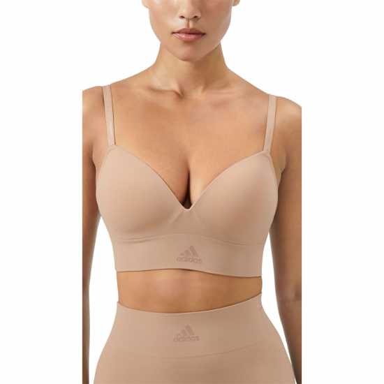 Adidas Active Seamless Micro Stretch Wireless Bra Toasted Almond Дамско бельо