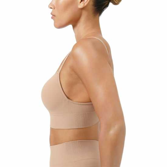 Adidas Active Seamless Micro Stretch Wireless Bra Toasted Almond Дамско бельо
