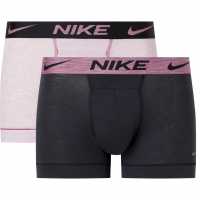 Nike Мъжки Боксерки 2 Pack Boxer Shorts Mens Bordeau/Blk 1KG Мъжко бельо