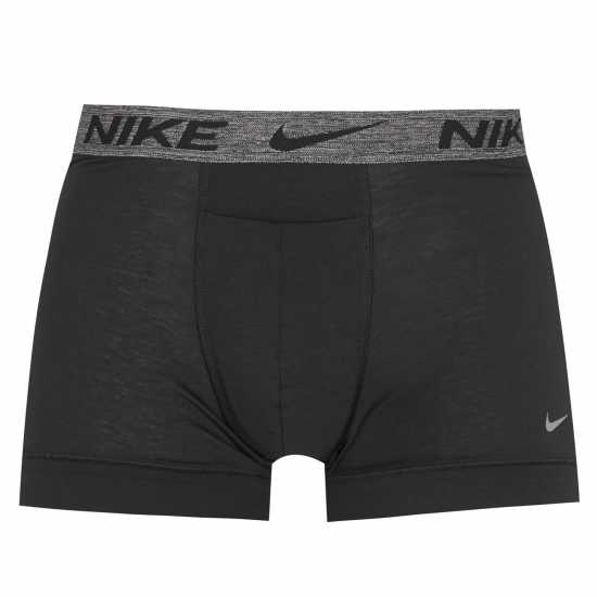 Nike Мъжки Боксерки 2 Pack Boxer Shorts Mens Grey/Blk M1P Мъжко бельо