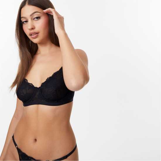 Дамско бельо Jack Wills Ophelia Bra Черно Jack Wills Ophelia Bra Черно Дамско бельо