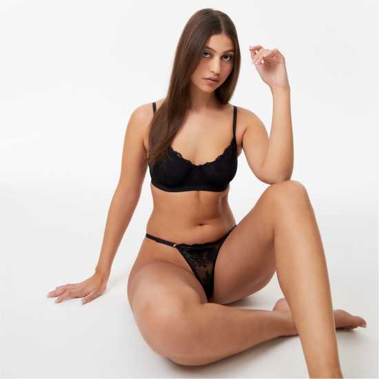 Дамско бельо Jack Wills Ophelia Bra Черно Jack Wills Ophelia Bra Черно Дамско бельо