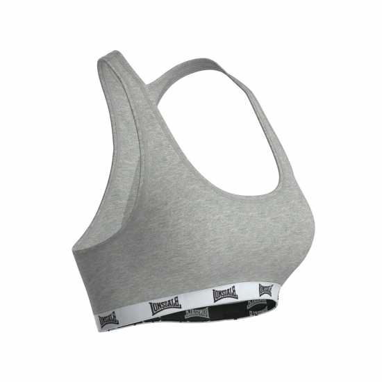 Lonsdale Дамски Спортен Сутиен Sports Bra Ladies Сив марл Спортни сутиени
