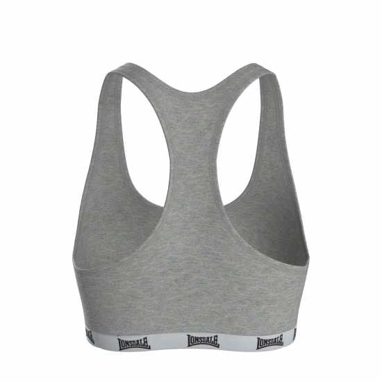 Lonsdale Дамски Спортен Сутиен Sports Bra Ladies Сив марл Спортни сутиени