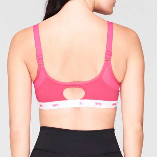 Lonsdale Дамски Спортен Сутиен Sports Bra Ladies Ярко розово Спортни сутиени