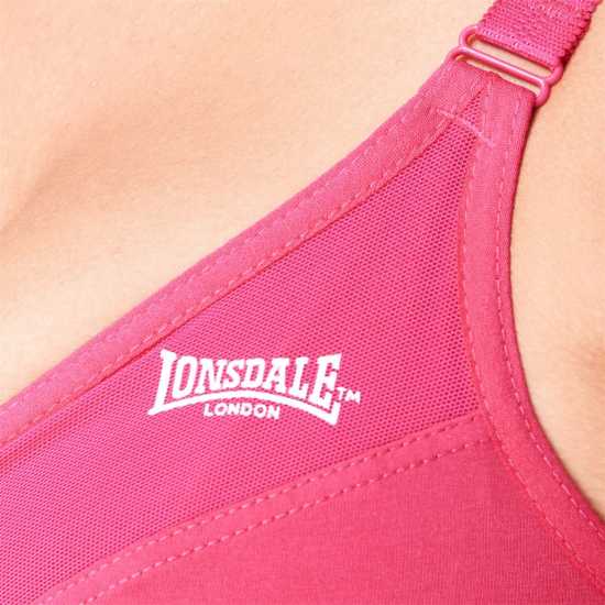 Lonsdale Дамски Спортен Сутиен Sports Bra Ladies Ярко розово Спортни сутиени