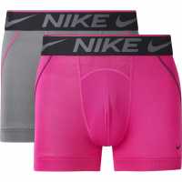 Nike 2 Pack Breathe Micro Trunks Pink/Grey Мъжко бельо