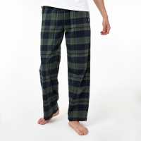 Jack Wills Flannel Check Pyjama Bottoms Green Check Мъжки пижами