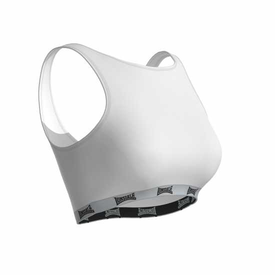 Lonsdale Crop Top Women Бяло Спортни сутиени