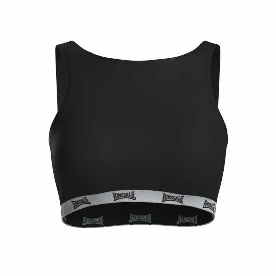 Lonsdale Crop Top Women Черно Спортни сутиени