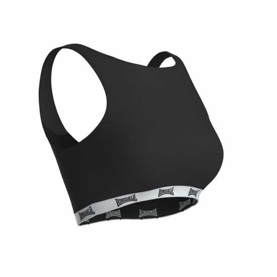 Lonsdale Crop Top Women Черно Спортни сутиени