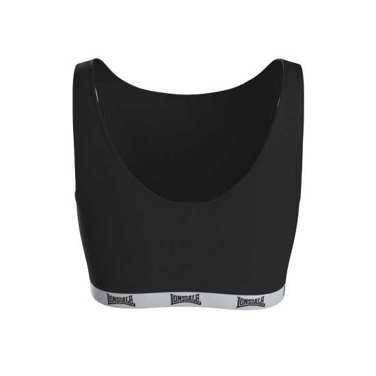 Lonsdale Crop Top Women Черно Спортни сутиени