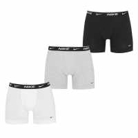 Nike Pack Everyday Cotton Boxer Brief Blk/Gry/Wht MP1 Мъжко бельо