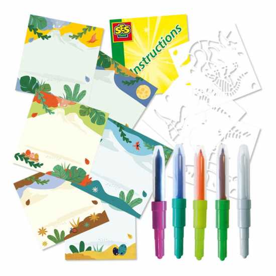 Dinosaurs Magic Colour Change Blow Air Brush Pens  Подаръци и играчки