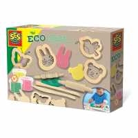 Eco Dough With Wooden Tools Set