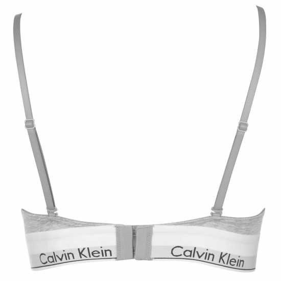 Дамско бельо Calvin Klein Cotton Triangle Bra Сив Хтер Calvin Klein Cotton Triangle Bra Сив Хтер Дамско бельо