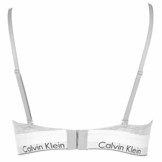 Дамско бельо Calvin Klein Cotton Triangle Bra Сив Хтер Calvin Klein Cotton Triangle Bra Сив Хтер Дамско бельо