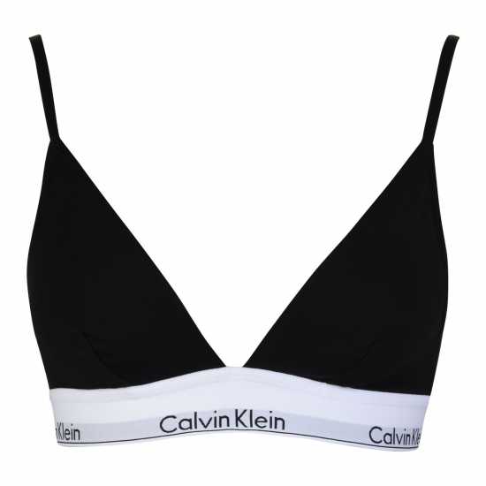 Calvin Klein Cotton Triangle Bra ЧЕРЕН Дамско бельо