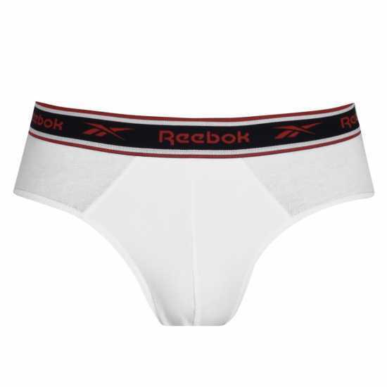Reebok 3 Pack Cotton Elastane Briefs Mens Черно/Бяло/Сиво Мъжко бельо