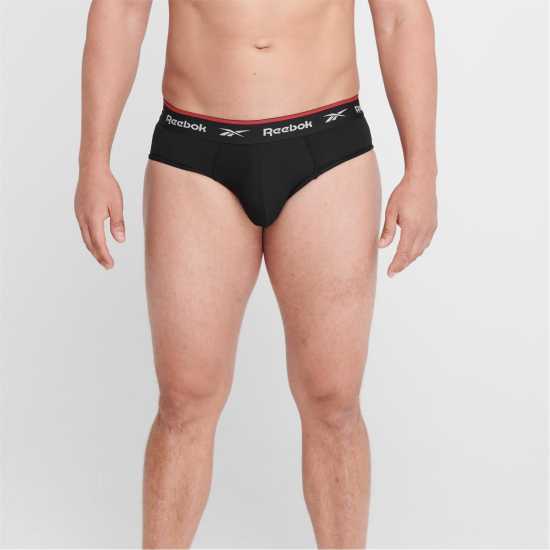 Reebok 3 Pack Wiggins Briefs Mens Черно Мъжко бельо