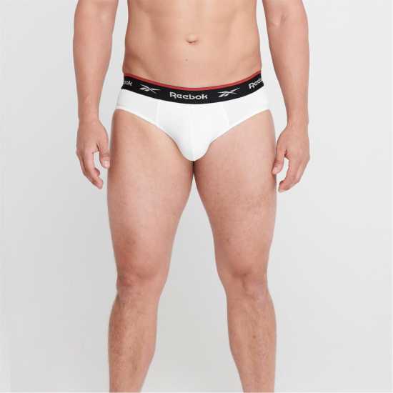 Reebok 3 Pack Wiggins Briefs Mens Черно/Бяло/Сиво Мъжко бельо