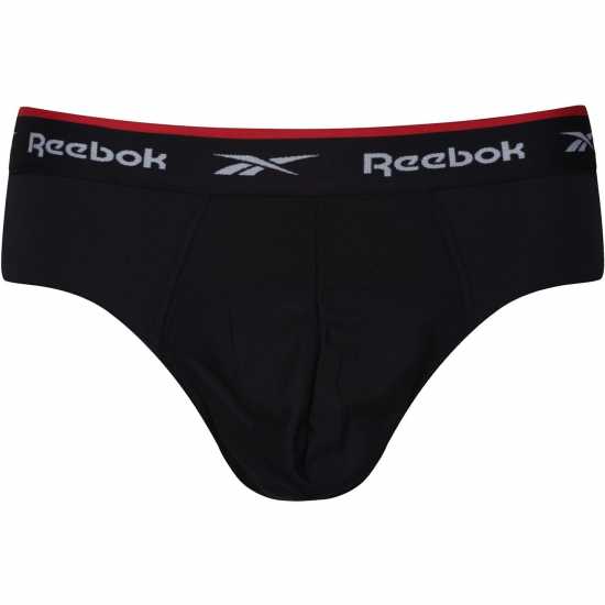 Reebok 3 Pack Wiggins Briefs Mens Черно/Бяло/Сиво Мъжко бельо