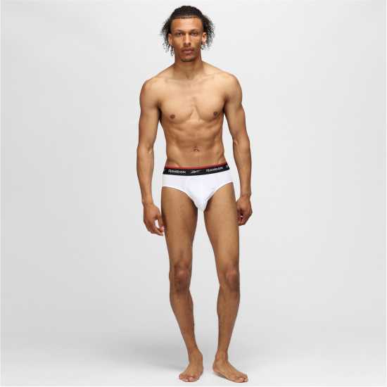 Reebok 3 Pack Wiggins Briefs Mens Черно/Бяло/Сиво Мъжко бельо