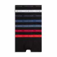 Tommy Hilfiger Mens 7-Pack Signature Repeat Logo Waistband Trunks  
