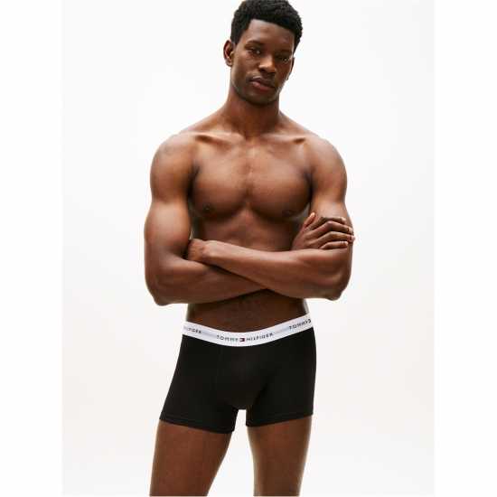 Tommy Hilfiger Mens 7-Pack Signature Repeat Logo Waistband Trunks  