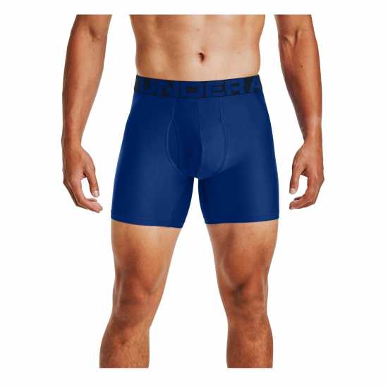 Under Armour Мъжки Боксерки 2 Pack 6Inch Tech Boxers Mens  Мъжко бельо