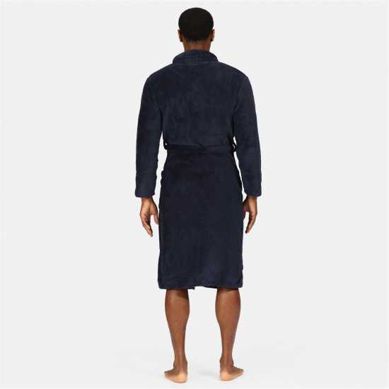 Ben Sherman Sherman Mens Fleece Robe Randol Navy Ben Sherman Sherman Mens Fleece Robe Randol Navy