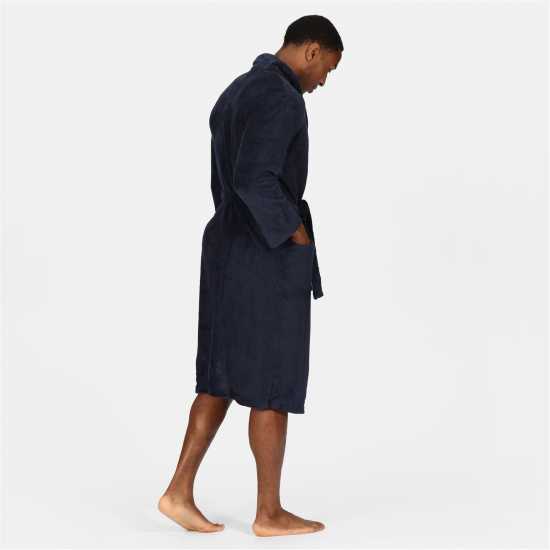 Ben Sherman Sherman Mens Fleece Robe Randol Navy Ben Sherman Sherman Mens Fleece Robe Randol Navy