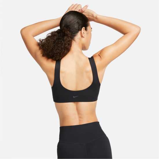 Nike Alate All U Light-Support Lightly Lined U-Neck Sports Bra Womens Black Дамско бельо