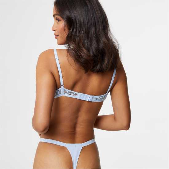Embroidered Lace Underwire Bra  