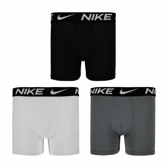 Детско бельо Nike Детски Боксерки Micro Brief 3 Pack Briefs Junior Boys Black/White Nike Детски Боксерки Micro Brief 3 Pack Briefs Junior Boys Black/White Детско бельо