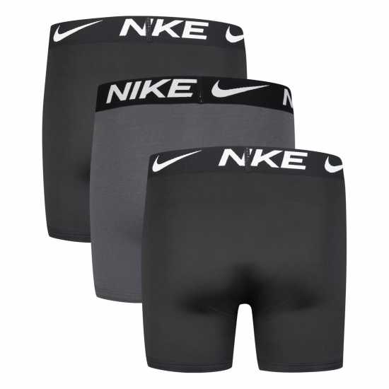 Nike Детски Боксерки Micro Brief 3 Pack Briefs Junior Boys Черно/Сиво Детско бельо