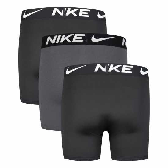 Nike Детски Боксерки Micro Brief 3 Pack Briefs Junior Boys Черно/Сиво Детско бельо