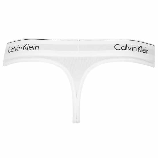 Calvin Klein Thong Бял Дамско бельо