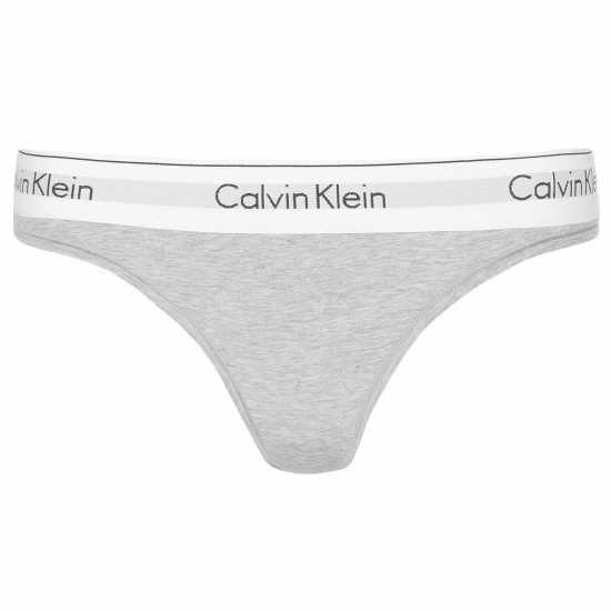 Calvin Klein Thong Сиво Дамско бельо