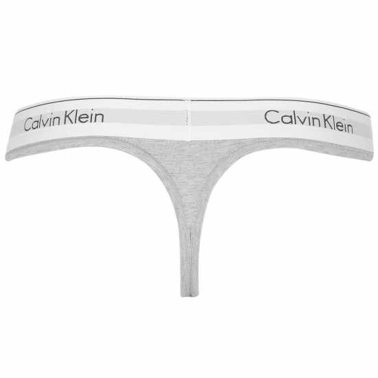 Calvin Klein Thong Сиво Дамско бельо