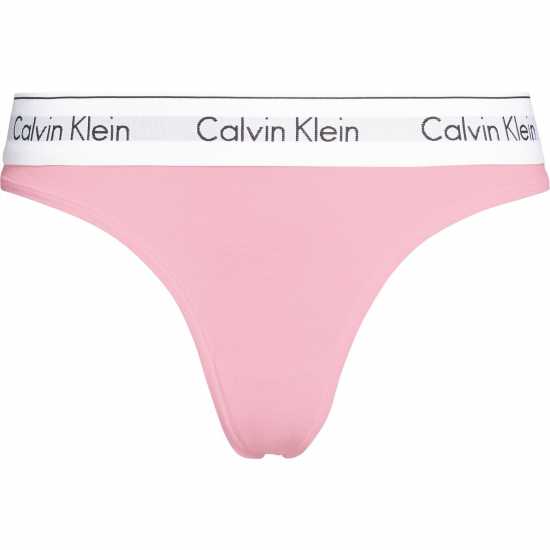 Дамско бельо Calvin Klein Cotton Thong Ярко розово Calvin Klein Cotton Thong Ярко розово Дамско бельо