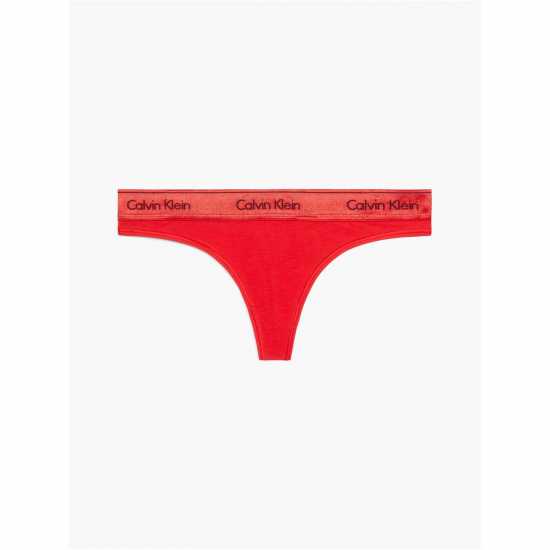 Calvin Klein Thong Червено Дамско бельо