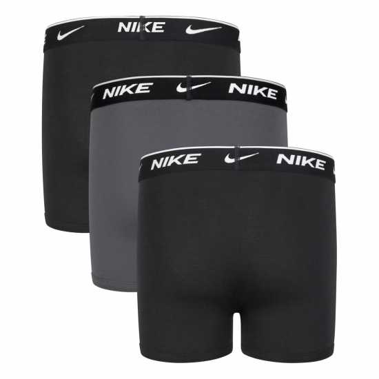 Nike Cotton Boxer Brief 3 Pack Boys Черно/Сиво Детско бельо
