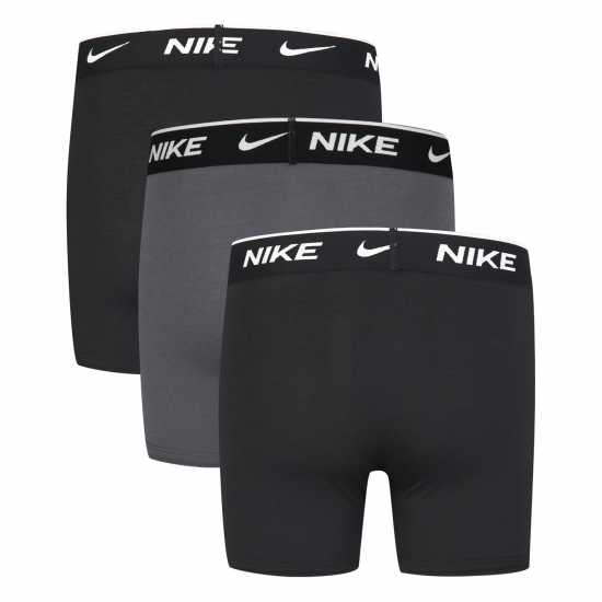Nike Cotton Boxer Brief 3 Pack Boys Черно/Сиво Детско бельо