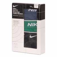 Nike Cotton Boxer Brief 3 Pack Boys Navy/Blk/green Детско бельо