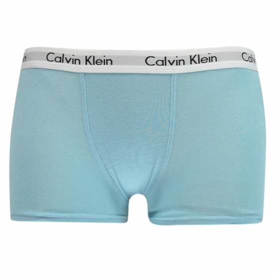 Calvin Klein 2 Pack Boxer Shorts Бяло/Аква Детско бельо