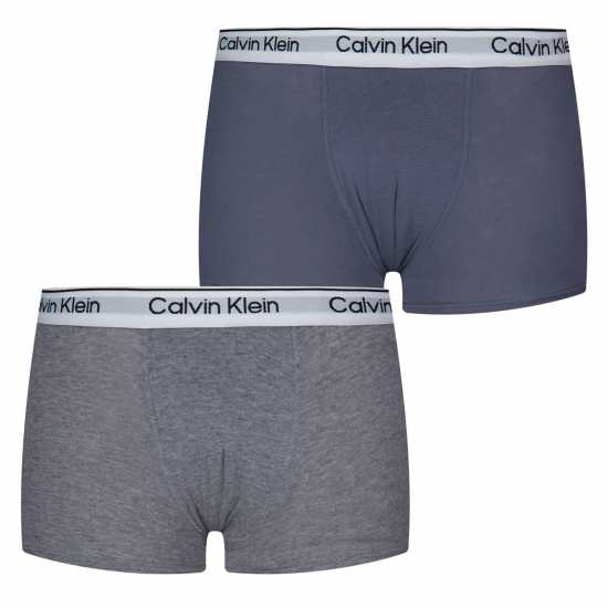 Calvin Klein 2 Pack Boxer Shorts Char/Grey Детско бельо