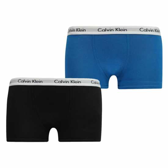 Детско бельо Calvin Klein 2 Pack Boxer Shorts Черно/Кралско Calvin Klein 2 Pack Boxer Shorts Черно/Кралско Детско бельо